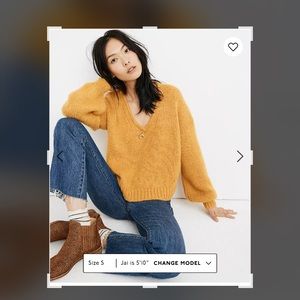 Oversized, comfy, mustard yellow,